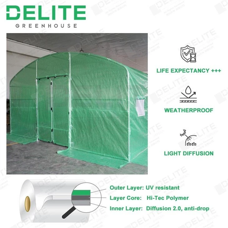 galvanised polytunnel PDT004 - 03